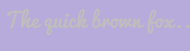 Image with Font Color BFBDBD and Background Color B7ABDB